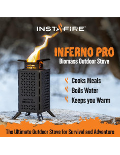 Estufa de Biomasa InstaFire Inferno Pro 1.22 kg Compacta 2