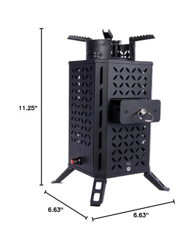 Estufa de Biomasa InstaFire Inferno Pro 1.22 kg Compacta