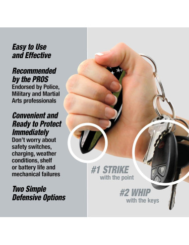 MUNIO Kit de Defensa Personal - Kubotan Legal y Portátil