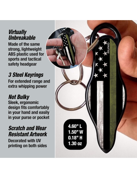 MUNIO Kit de Defensa Personal - Kubotan Legal y Portátil