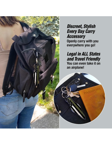 MUNIO Kit de Defensa Personal - Kubotan Legal y Portátil