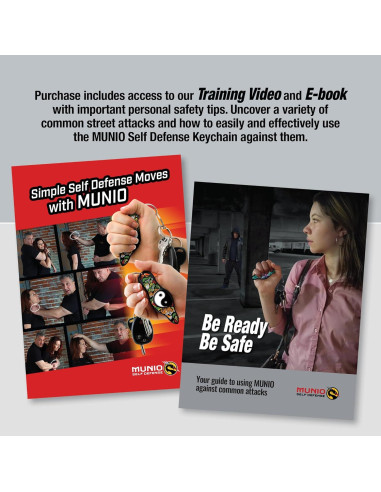 MUNIO Kit de Defensa Personal - Kubotan Legal y Portátil