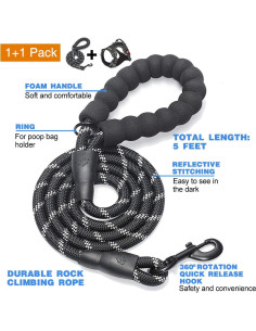 Arnés para Perros TobeDRI Ajustable Reflectante Mediano 2