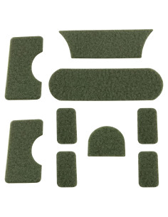 9 Piezas Parche Adhesivo Ruiwaer para Casco Verde Militar