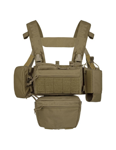 Chaleco Táctico YAKEDA Mini Rig Ajustable con Bolsa Lateral