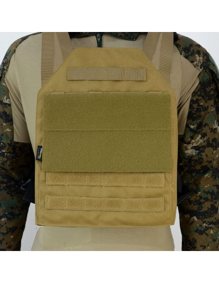 Panel MOLLE ROCOTACTICAL Gancho y Bucle 25x15 cm TAN