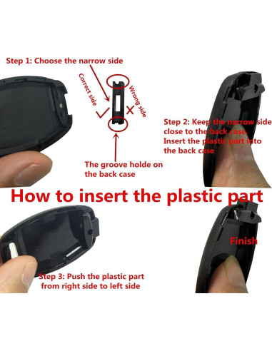 Funda de llave Honda CRV Civic Pilot 2+1 botones Negra