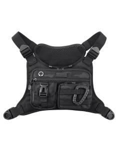 Bolsa de Pecho DEYACE Negra para Hombres, Resistente al Agua