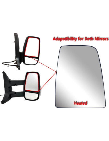 Cristal Espejo Lateral Derecho LONGLING Ford Transit 2015+