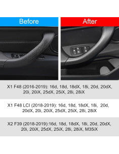Cubierta de Manija de Puerta Jaronx para BMW X1/X2 4 Piezas 2