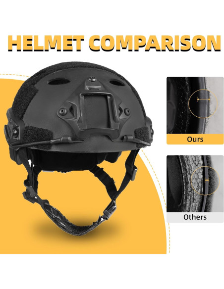 Casco Táctico Tumhuts con Auriculares y Máscara Facial