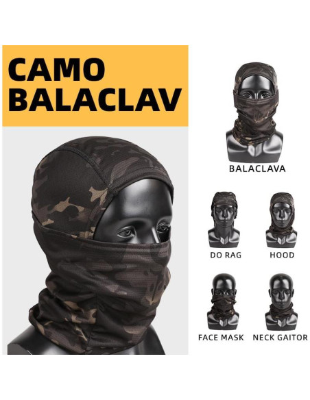 Casco Táctico Tumhuts con Auriculares y Máscara Facial