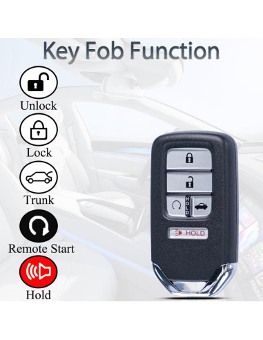 Llavero inteligente SUPALAND KR5V2X para Honda Civic 2016-2021