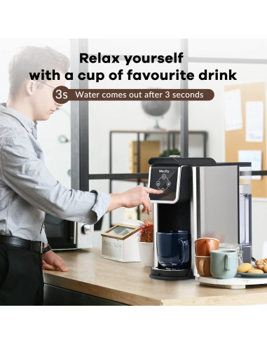 Cafetera Mecity 3 en 1 KC101, 1.5L, Rápida y Automática