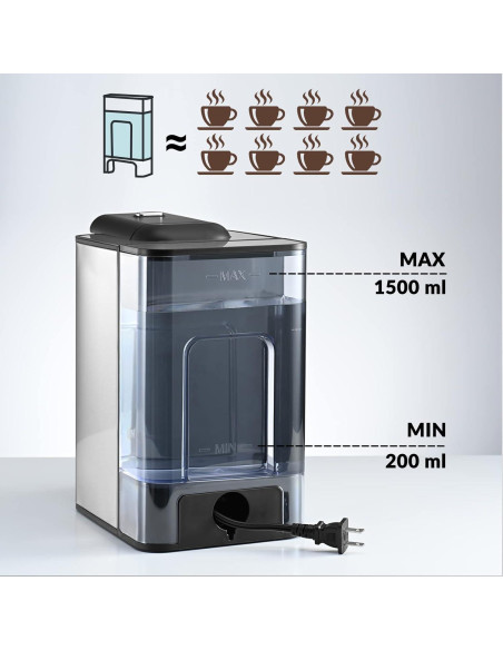 Cafetera Mecity 3 en 1 KC101, 1.5L, Rápida y Automática