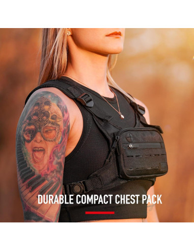 Mochila Táctica WOLF TACTICAL Compacta para el Pecho