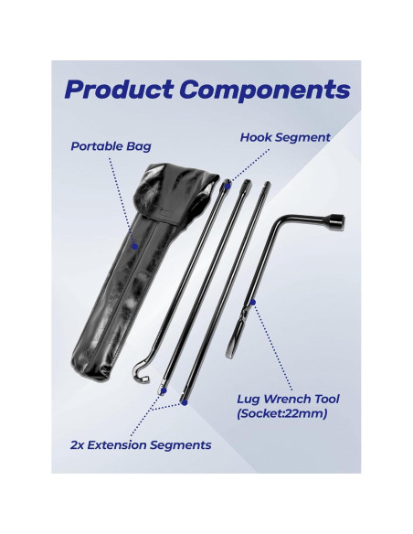 Kit de herramientas para llanta Toyota Tacoma 2005-2021