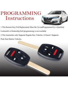 Control Remoto MechanMagic para Honda Pilot y Accord 2 Piezas 2