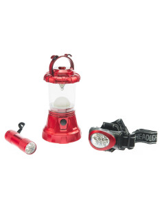 Conjunto de luces de camping SE FL806-3RR - 3 piezas LED