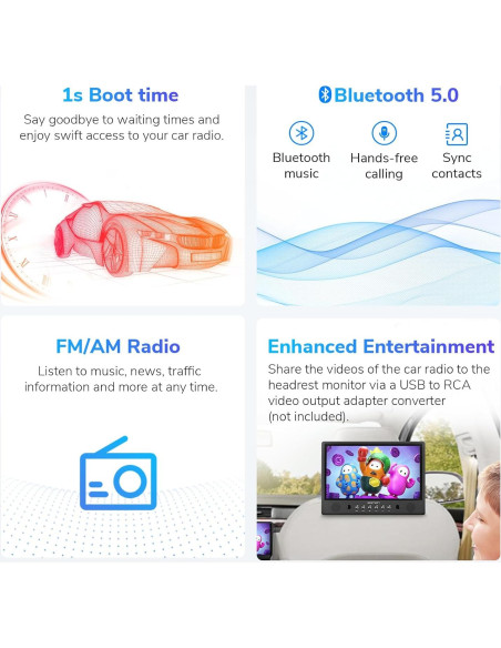 Eonon Estéreo 9'' CarPlay para BMW Serie 3 2005-2011