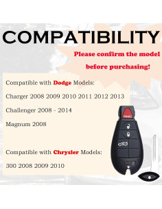 Control Remoto Sin Llave SUPALAND para Dodge y Chrysler 2