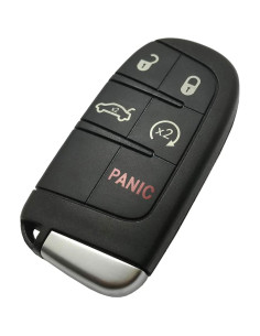Funda de llave inteligente ALIWEI 5 botones para Dodge Jeep 2
