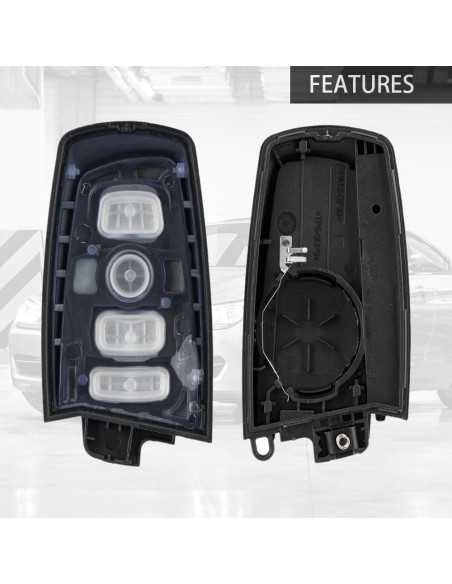 Carcasa de Llave Fob Reemplazo YOLLKY para BMW 1-7