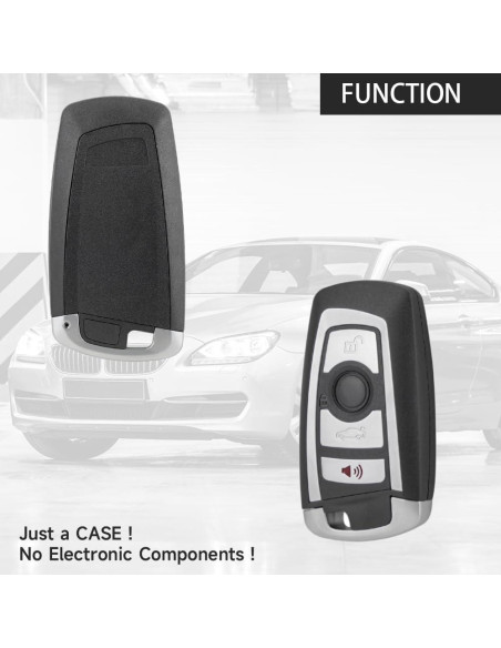 Carcasa de Llave Fob Reemplazo YOLLKY para BMW 1-7