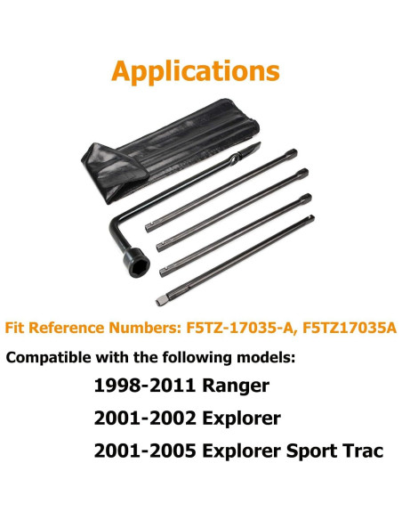 Kit de Herramientas para Neumático Dr.Roc Compatible con Ford