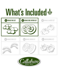 Kit de freno trasero Callahan para Mercedes-Benz C250 C300 2