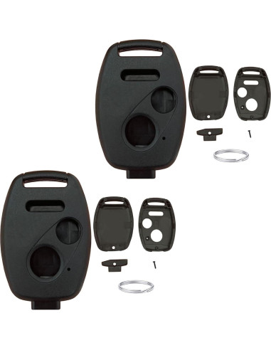 Carcasa de llave Honda EJOAOJE 3 botones negra