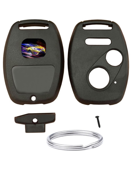 Carcasa de llave Honda EJOAOJE 3 botones negra