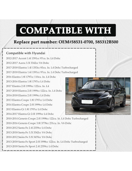 Tapa de líquido de frenos OFBAND para Hyundai y Kia