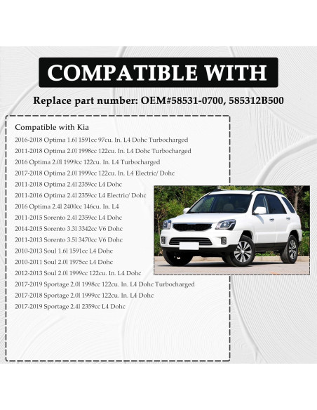 Tapa de líquido de frenos OFBAND para Hyundai y Kia