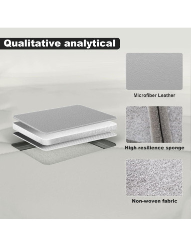 Cubierta de Asiento de Cuero GXARTS Gris Flint para Ford