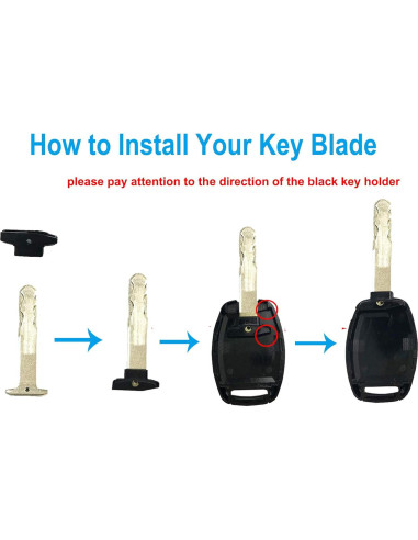 Funda de llave mejorada ALIWEI para Honda 2003-2012