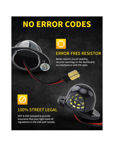 Luces LED Asgohme para Placas de Licencia Dodge RAM 1500