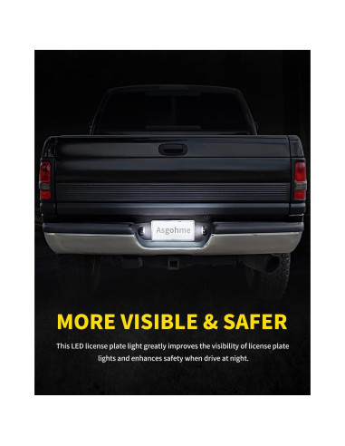 Luces LED Asgohme para Placas de Licencia Dodge RAM 1500
