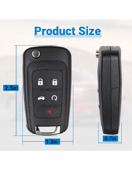 Llave remota Chevrolet 5 botones OHT01060512 2010-2019