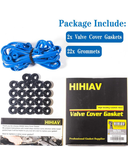 Junta de Tapa de Válvula HIHIAV VS50564R para Ford 4.6L