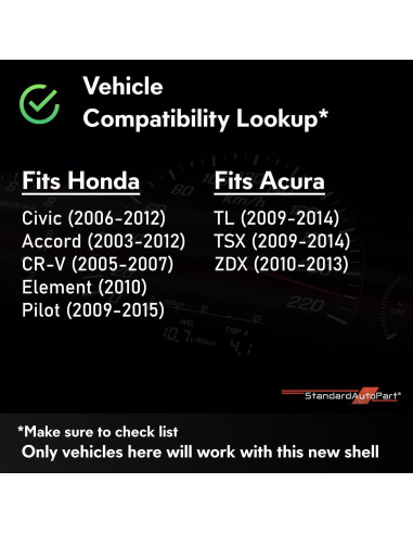 Funda Rugged Tuff-Shield StandardAutoPart para Llave Honda 4 Botones