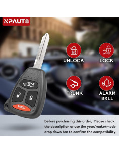 Llavero NPAUTO para Jeep Commander 2006-2007 y más 2
