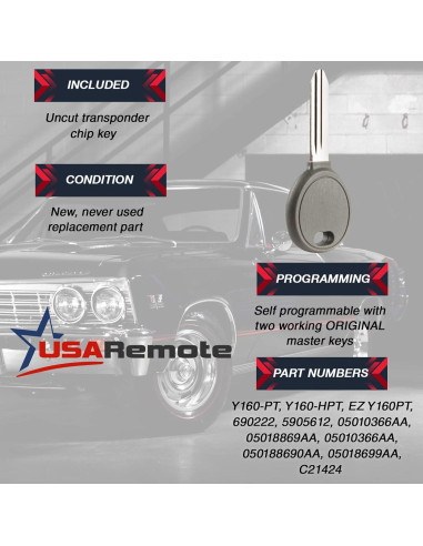 Llave control remoto Chrysler Dodge Plymouth 1999-2005