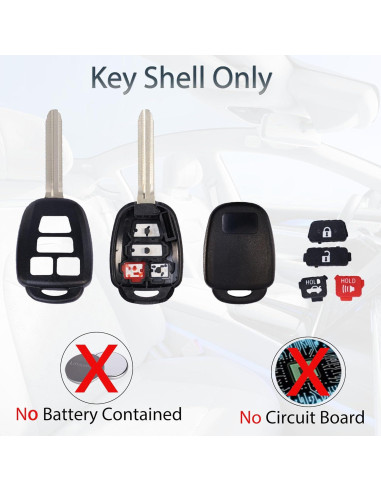 Funda de Llave Toyota Camry Corolla RAV4 2012-2019 SUPALAND