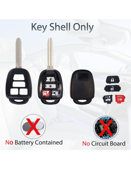 Funda de Llave Toyota Camry Corolla RAV4 2012-2019 SUPALAND