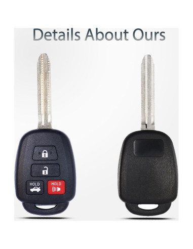 Funda de Llave Toyota Camry Corolla RAV4 2012-2019 SUPALAND