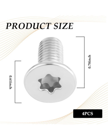 Tornillos de Rotor de Freno SSNNUU M8x1.25x20mm 4PCS