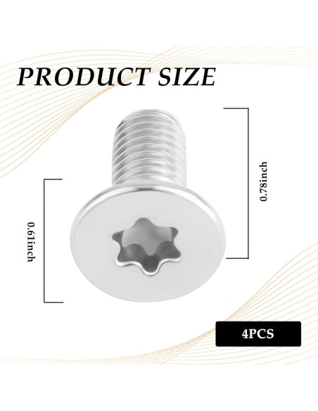Tornillos de Rotor de Freno SSNNUU M8x1.25x20mm 4PCS