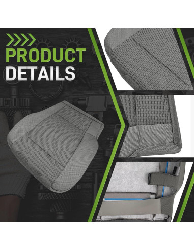 Cubierta Inferior Asiento Conductor CARBBIA F-150 2015-2020 Gris