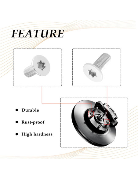 Tornillos de Rotor de Freno SSNNUU M8x1.25x20mm 4PCS